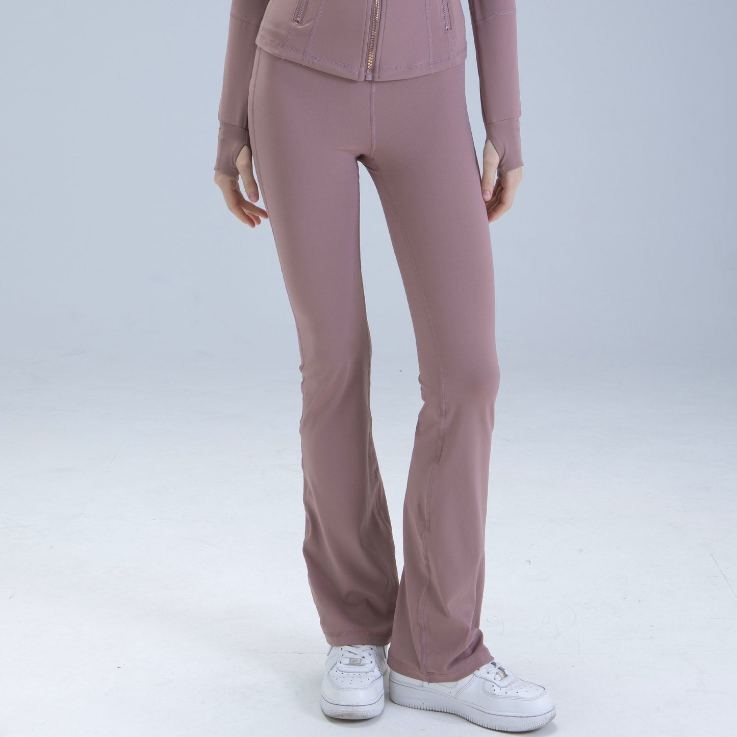 L Women's Loose High Waist Yoga Bell Bottoms for Women's Fitness and High Elasticity Outdoor Yoga Pants.