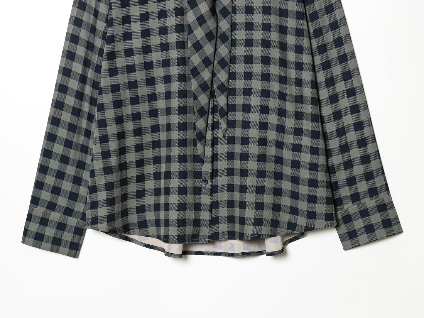 Women's scarf decoration casual plaid shirt