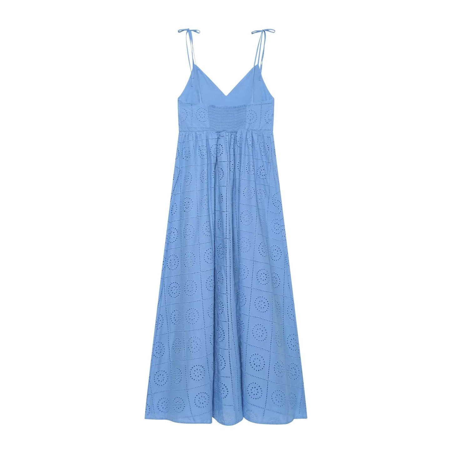 Women's hollowed out embroidered MIDI dress