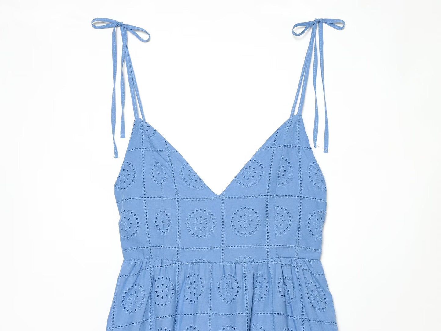 Women's hollowed out embroidered MIDI dress