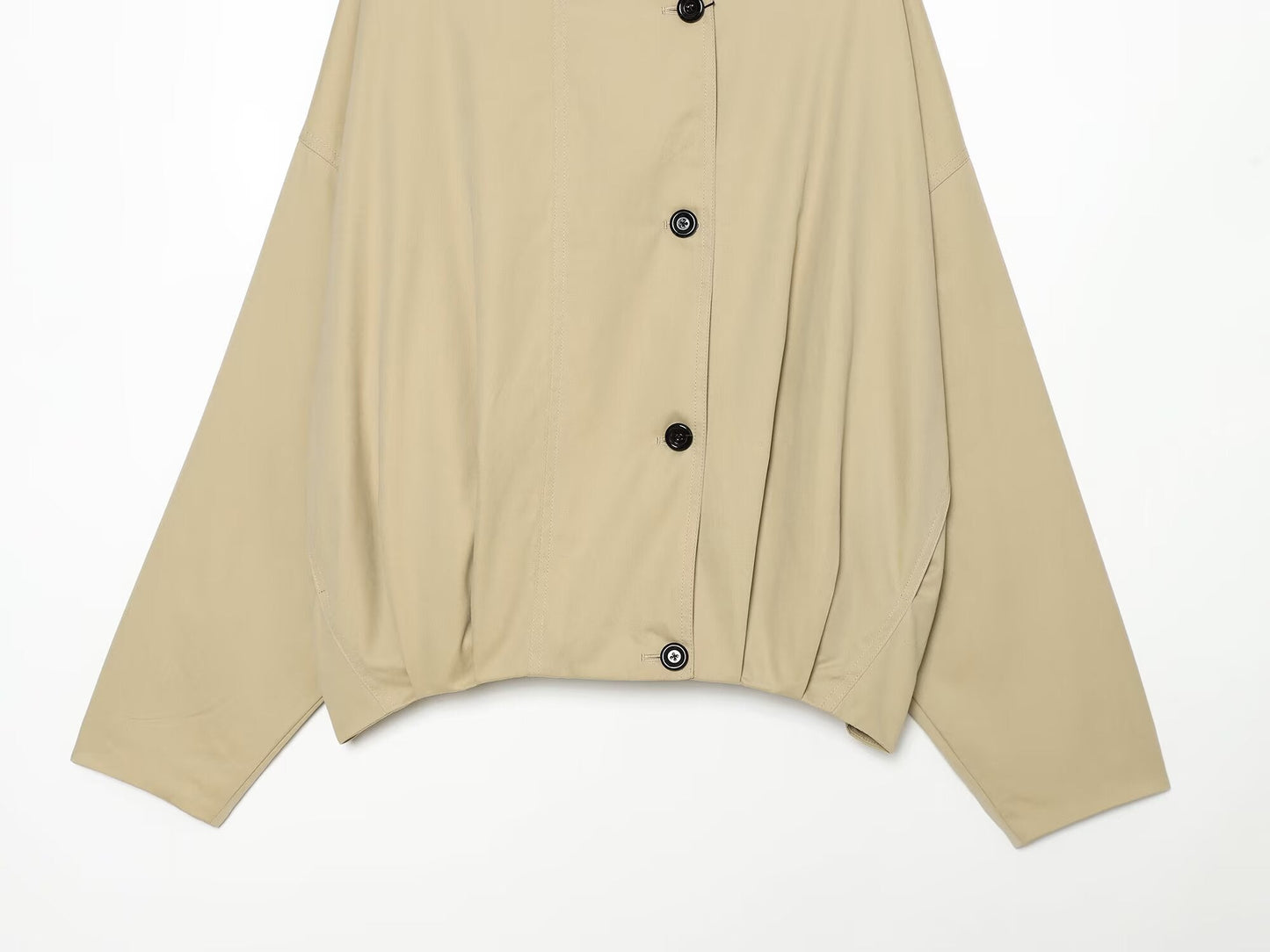 Women's loose standing collar pilot jacket Coat