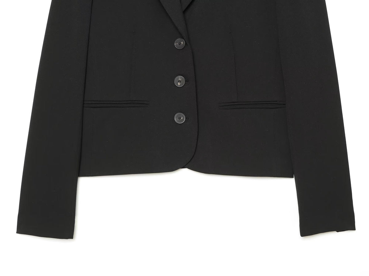 suit Women's 2 pieces short single breasted Blazer Coat+split flared pants
