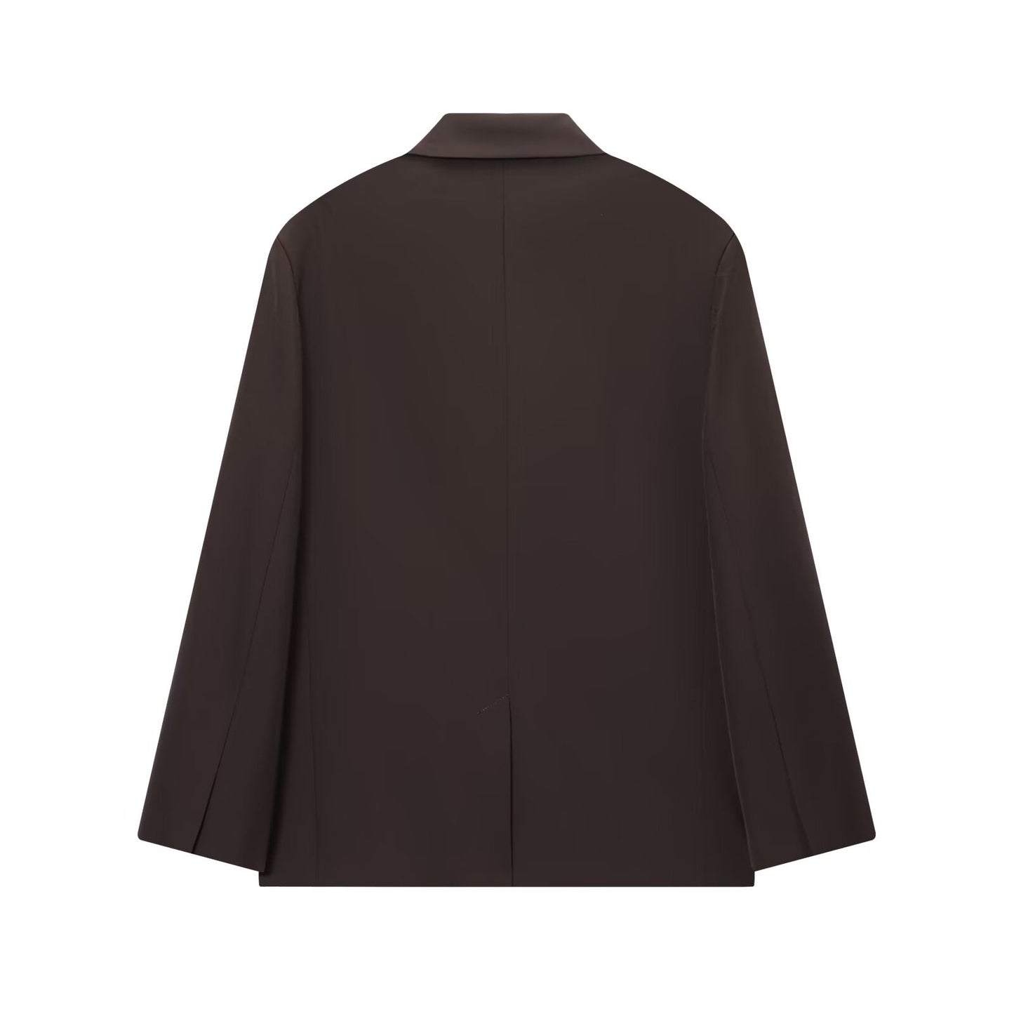 suit Women's 2 pieces loose double breasted Blazer Coat +culottes