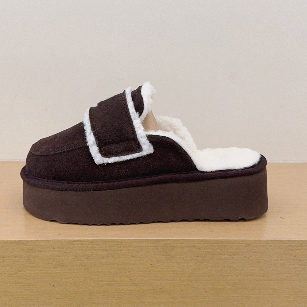 Women's new Joker thick-soled winter slippers