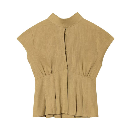Women's Split Bow Decorative Short Top