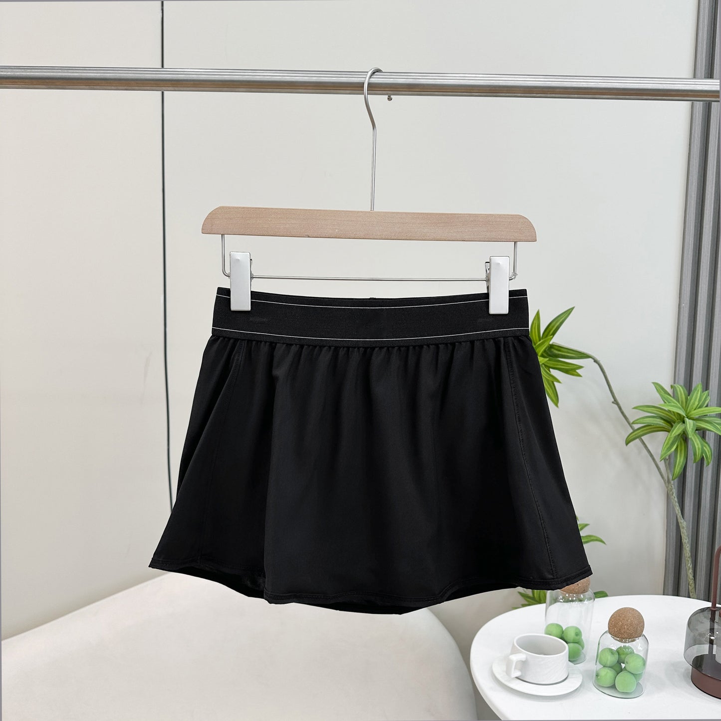 Women's new anti-exposure sports fitness miniskirt pants