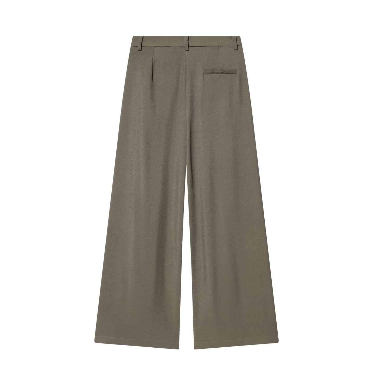 Women's loose pleated casual wide leg pants