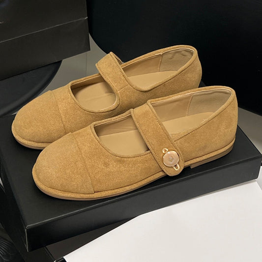 Women's new frosted flat shoes