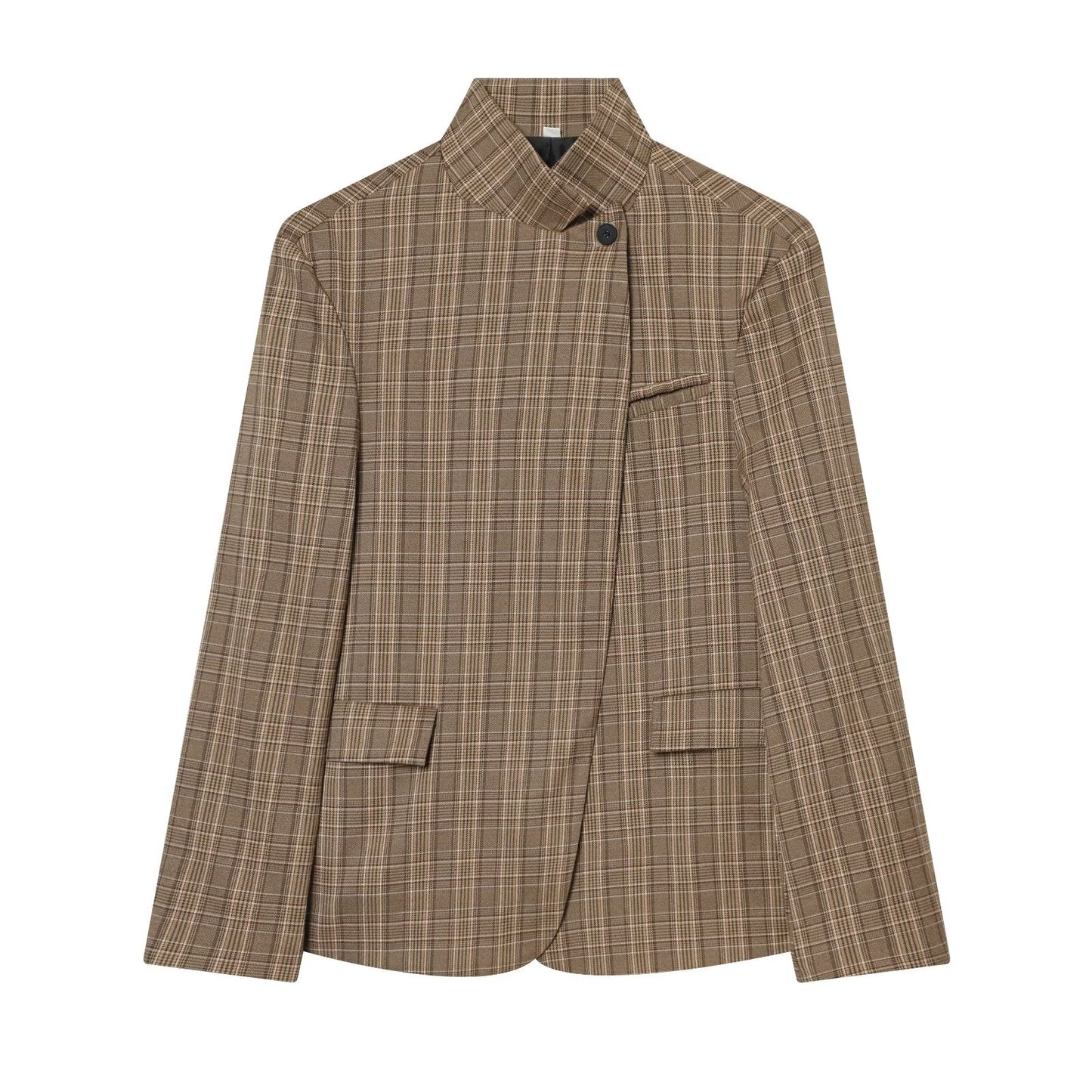 Women's casual stand collar Blazer Coat