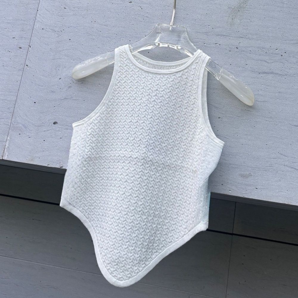 Women's new casual knitted neck vest