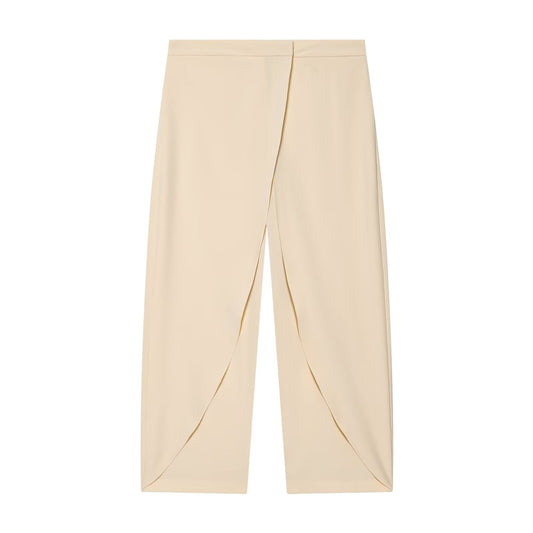Women's front cross design casual pants