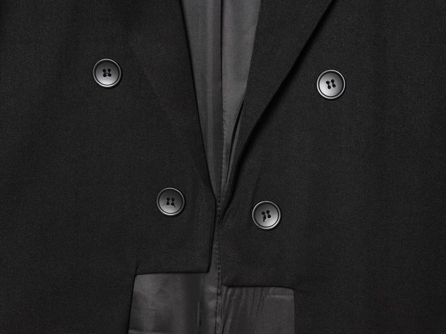 Women's asymmetrical hem Wool blend Blazer Coat