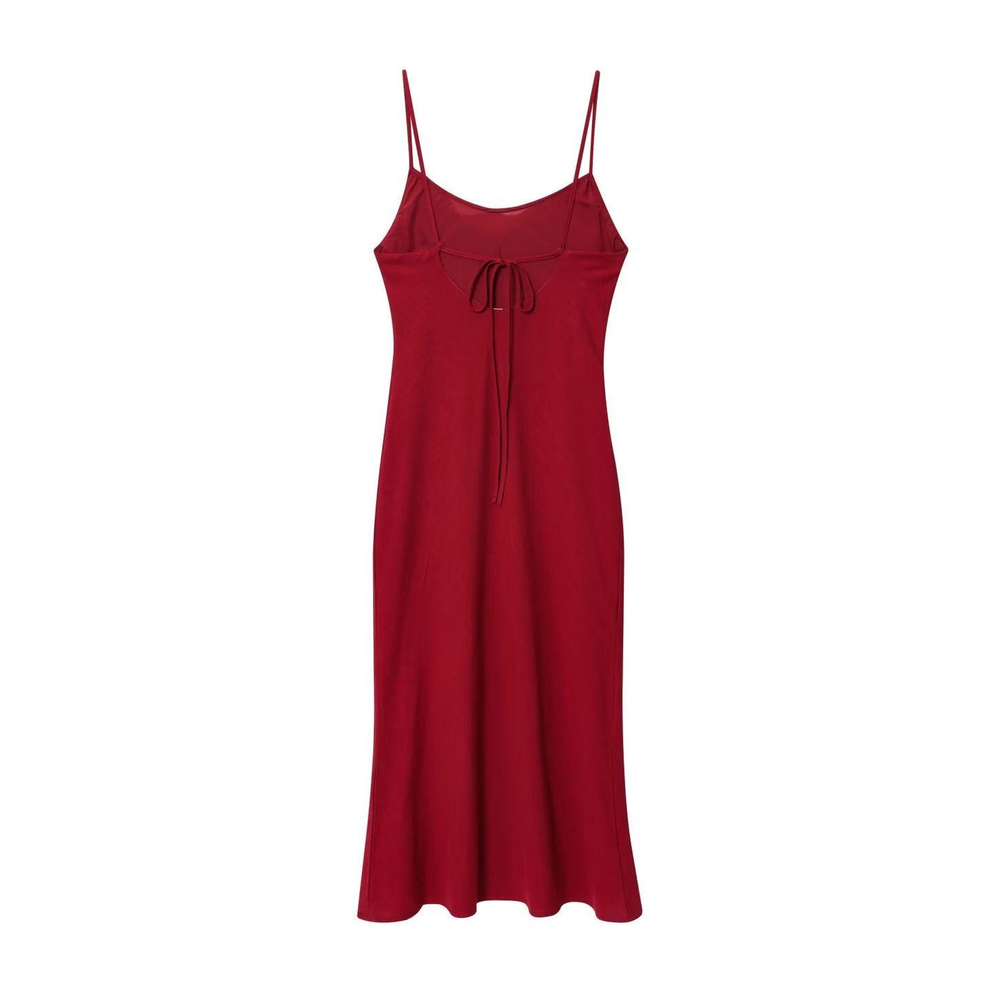 Women's Summer Fashion Ramie suspender Midi Dress