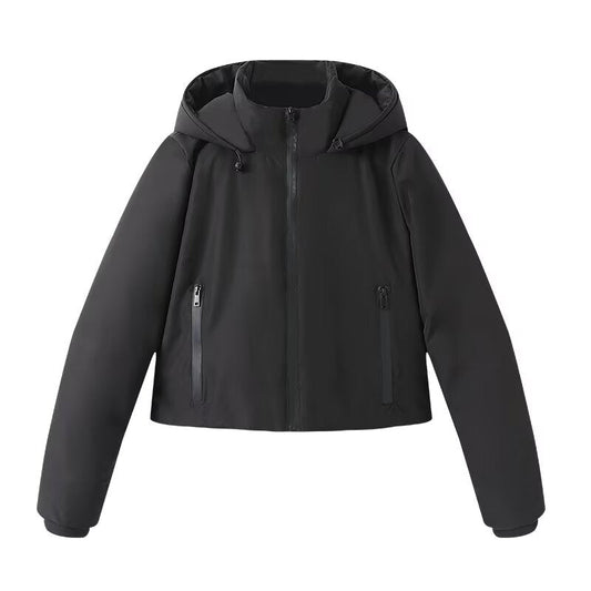 Women's winter short warm hooded cotton Coat