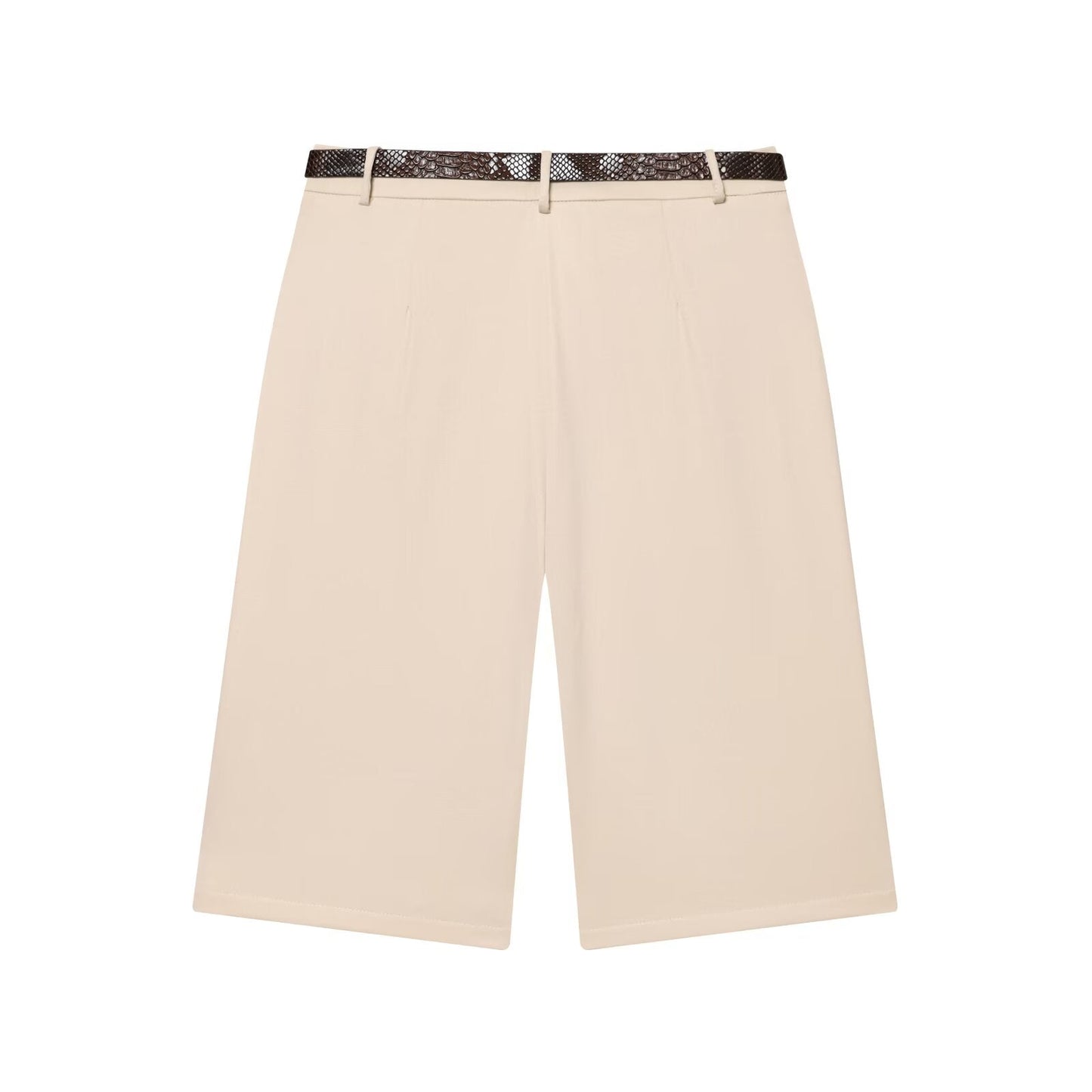 Women's With Belt casual Long style shorts