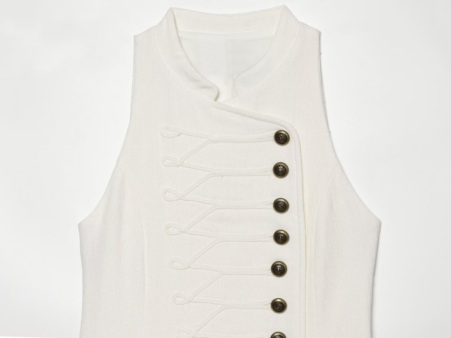 Women's rope knot buckle decoration sleeveless dress