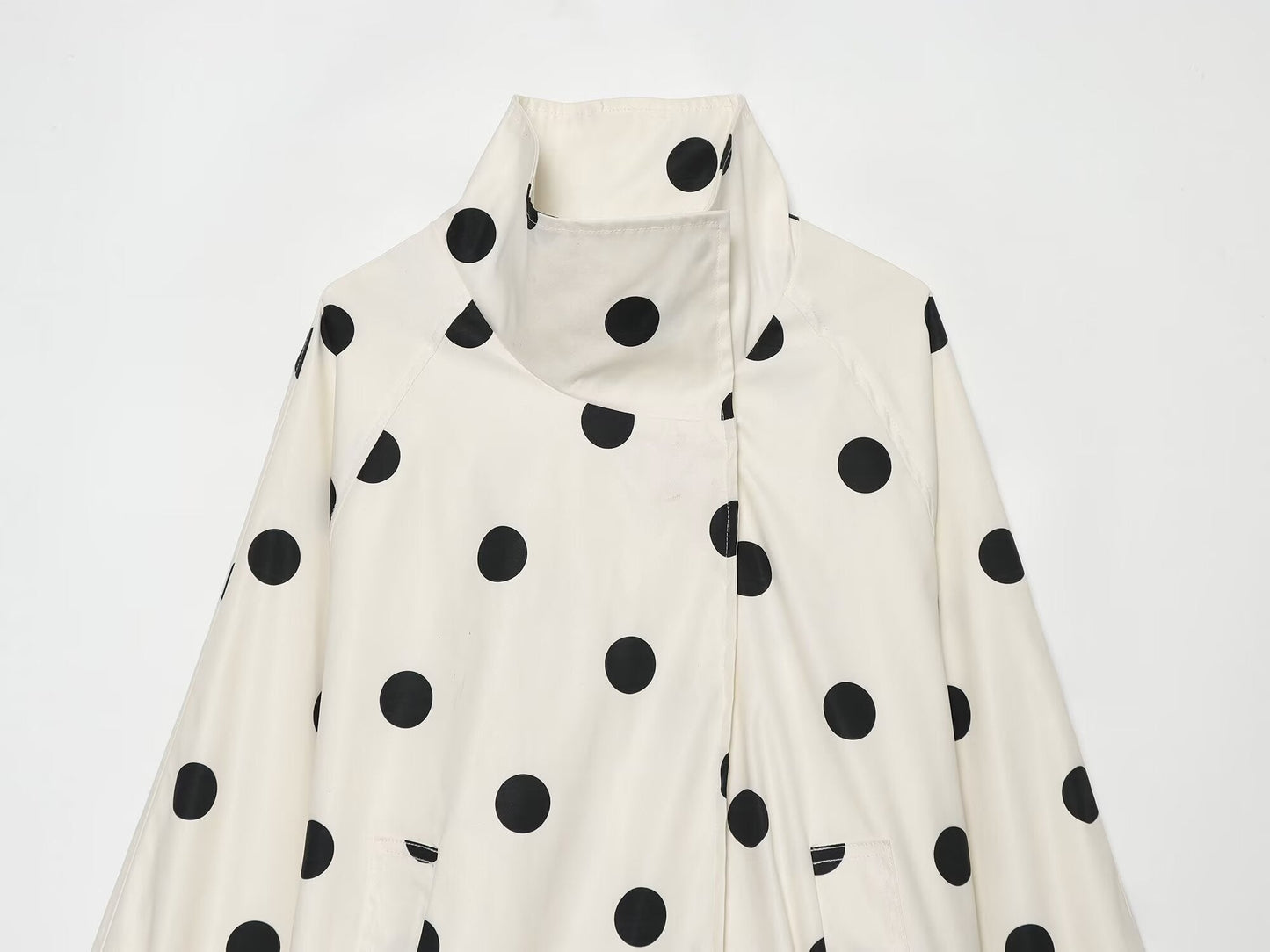 Women's polka dot pilot jacket Coat
