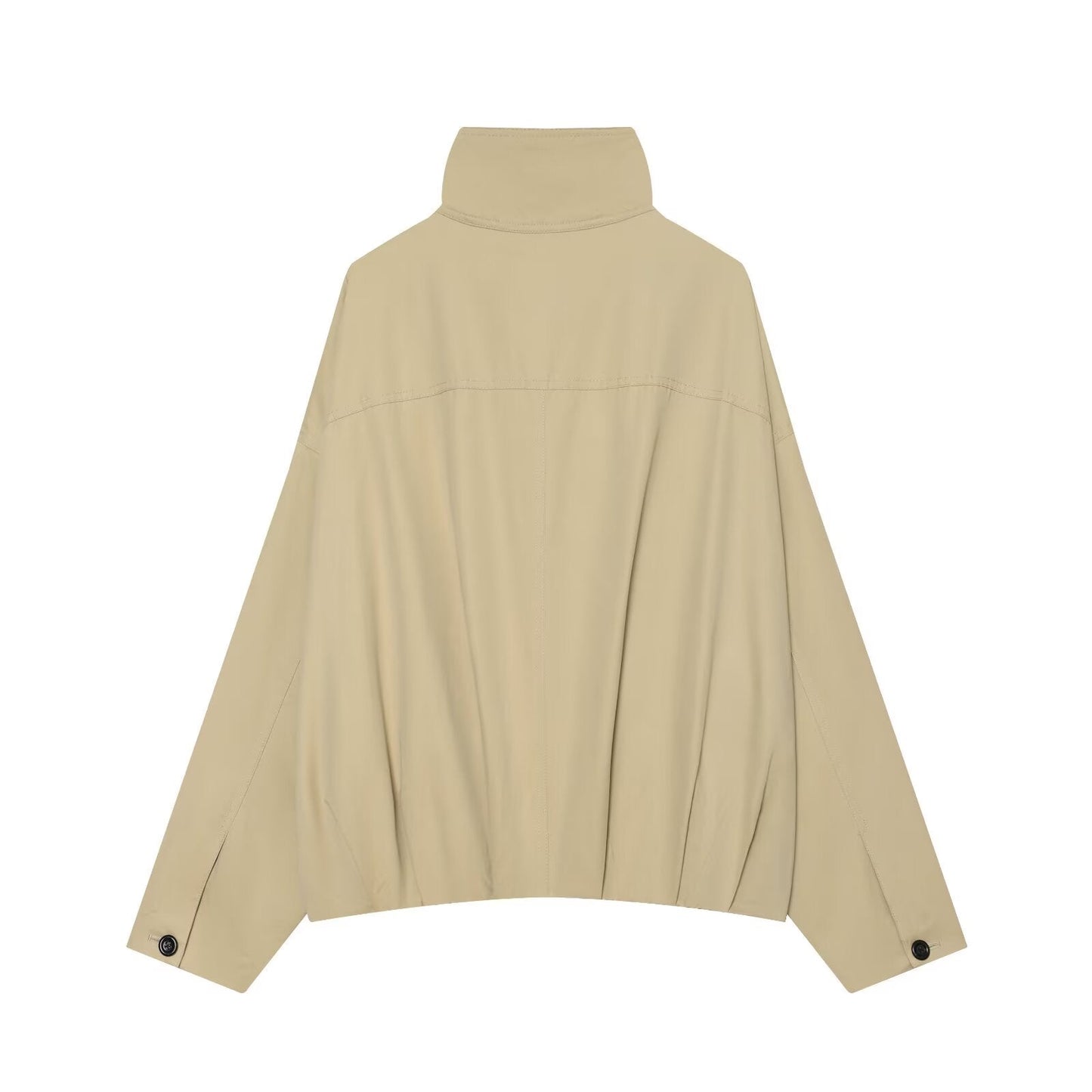 Women's loose standing collar pilot jacket Coat