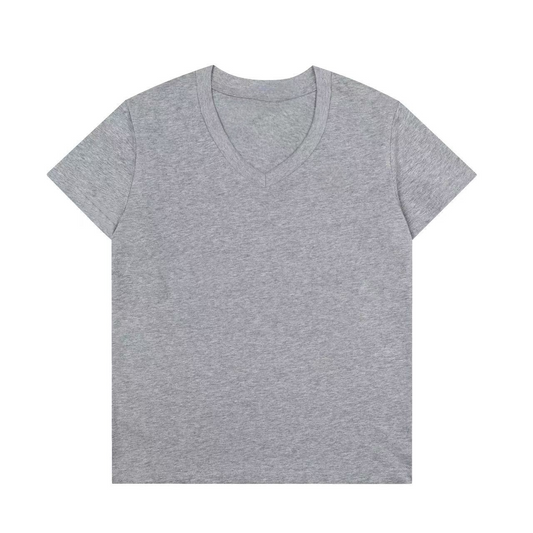 Women's new casual Joker V-neck short sleeve T-shirt