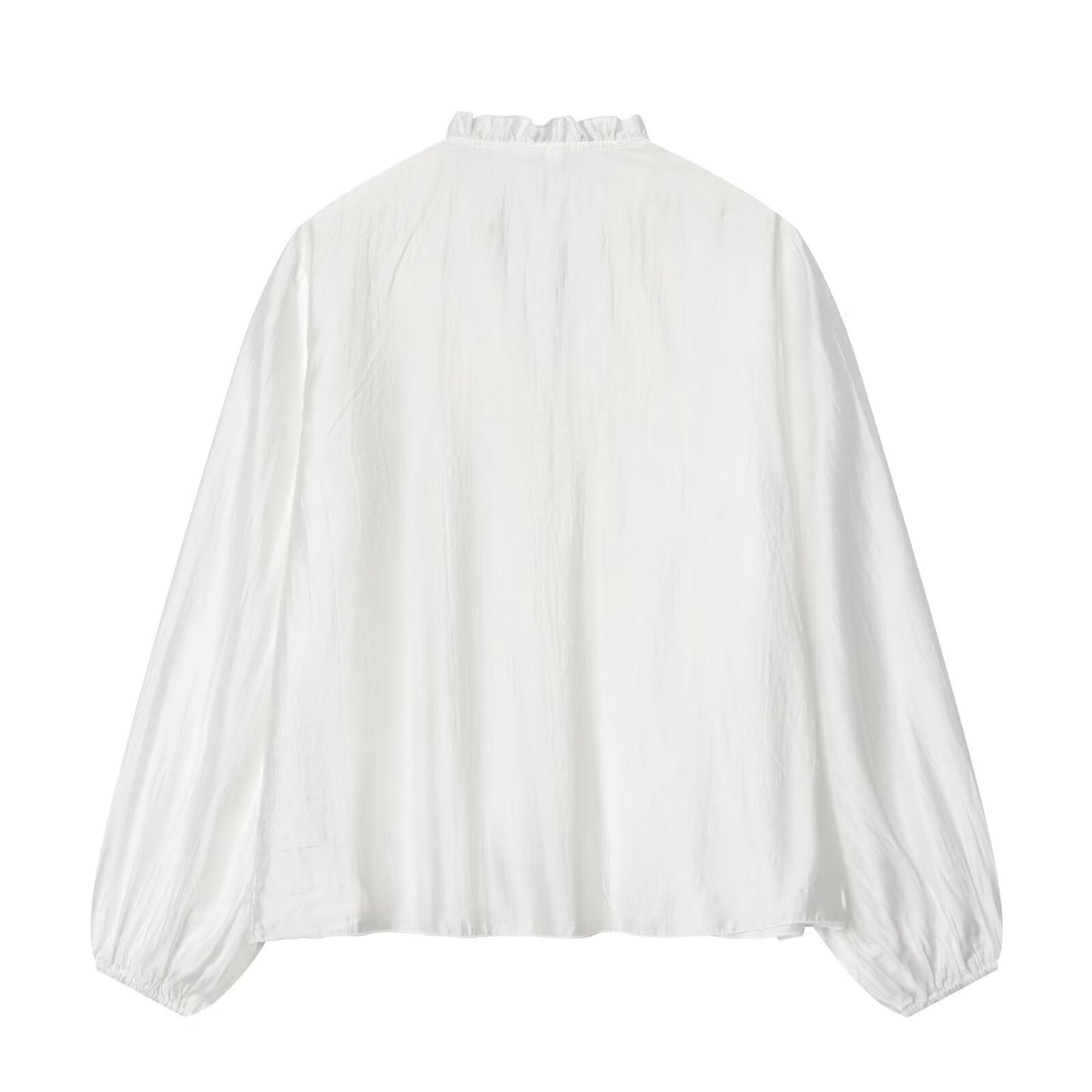Women's layered decorative V-neck shirt