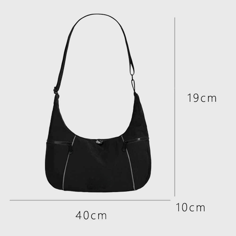 Women's new leisure fashion zipper sports crossbody bag