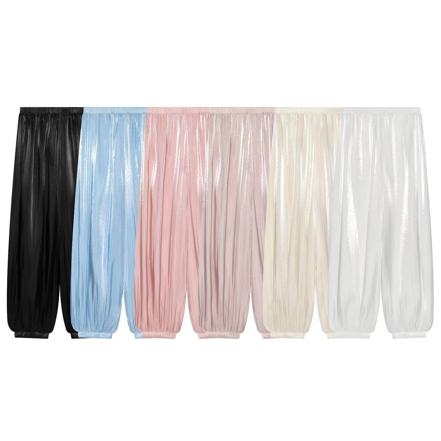 Women's comfortable pleated lantern pants