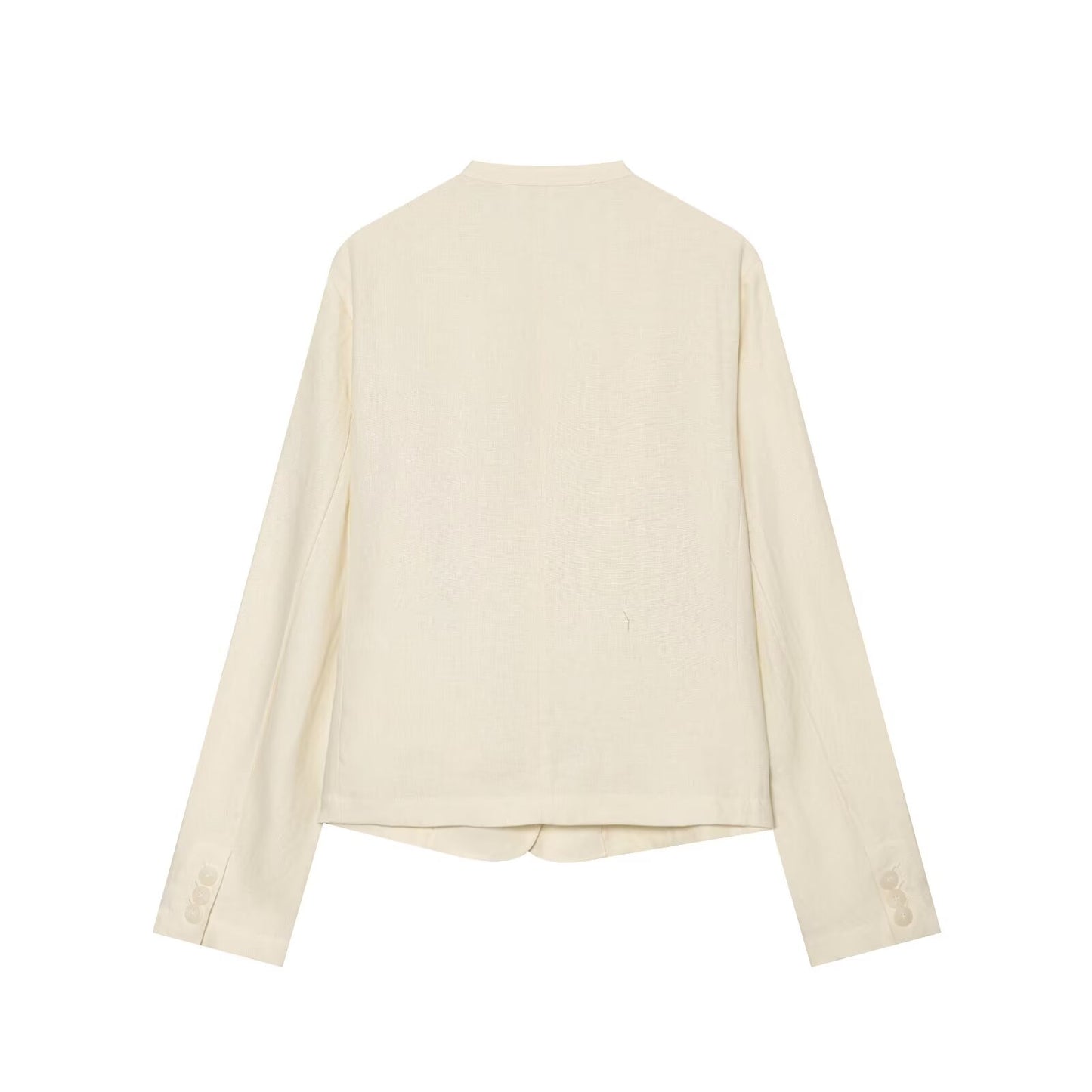 Women's casual linen blend Blazer Coat