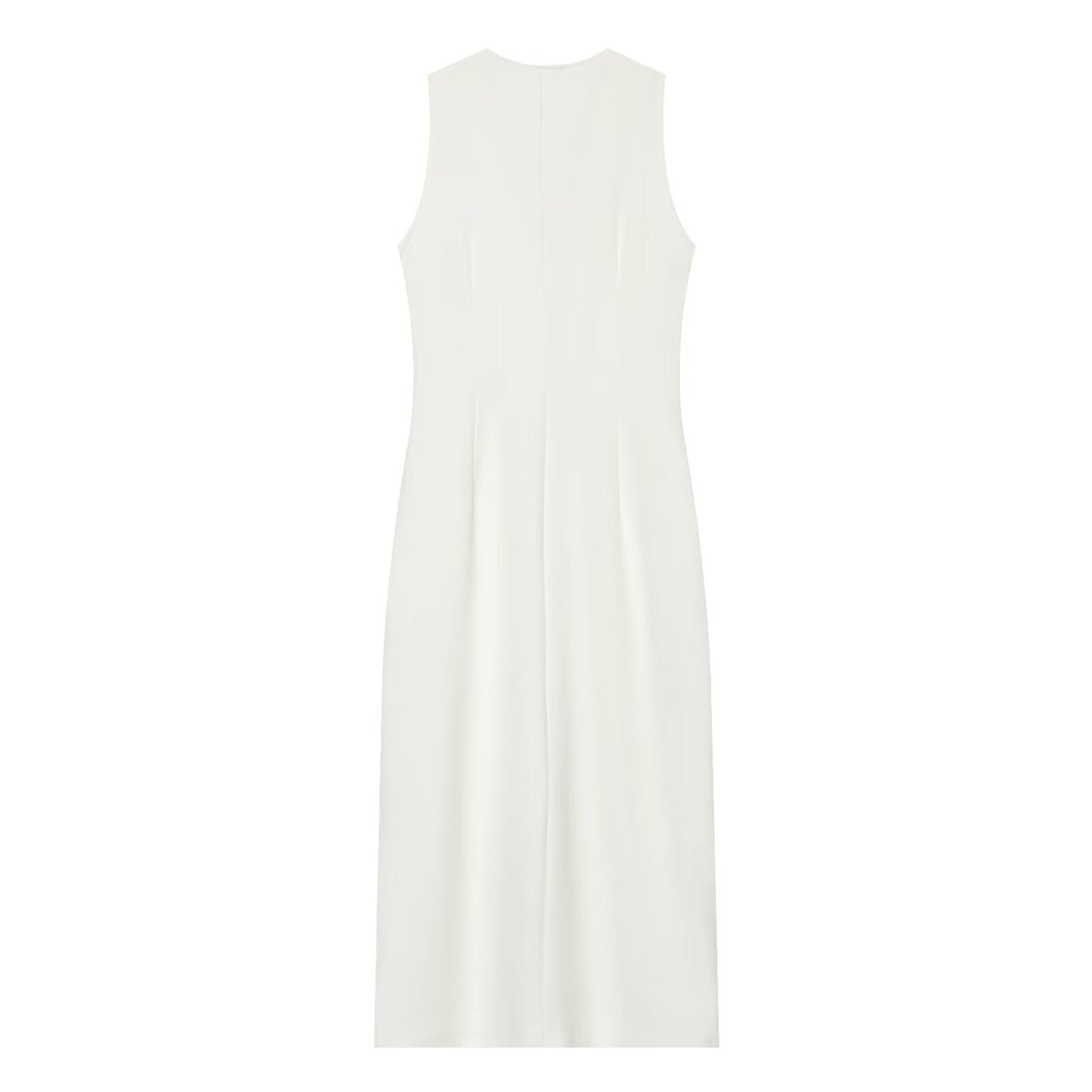 Women's Rope knot buckle decoration MIDI dress