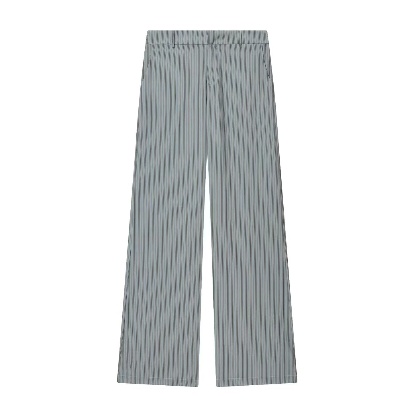 suit Women's 2 pieces sleeveless striped vest+Pants