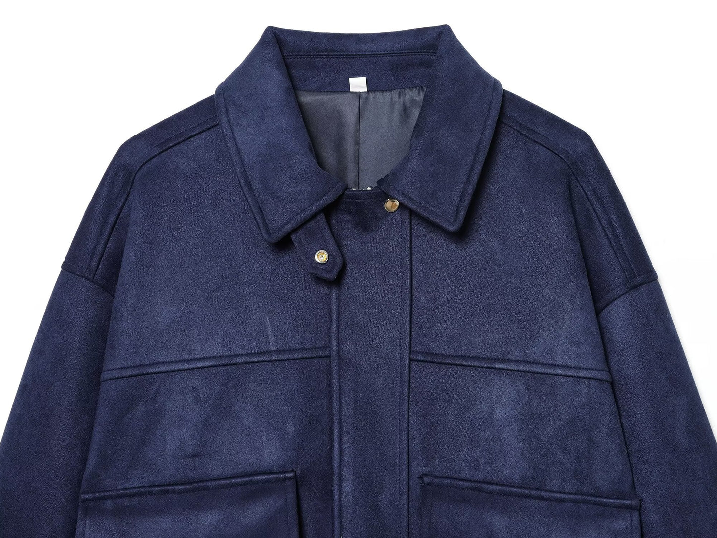 Women's suede Faux Leather pilot jacket Coat