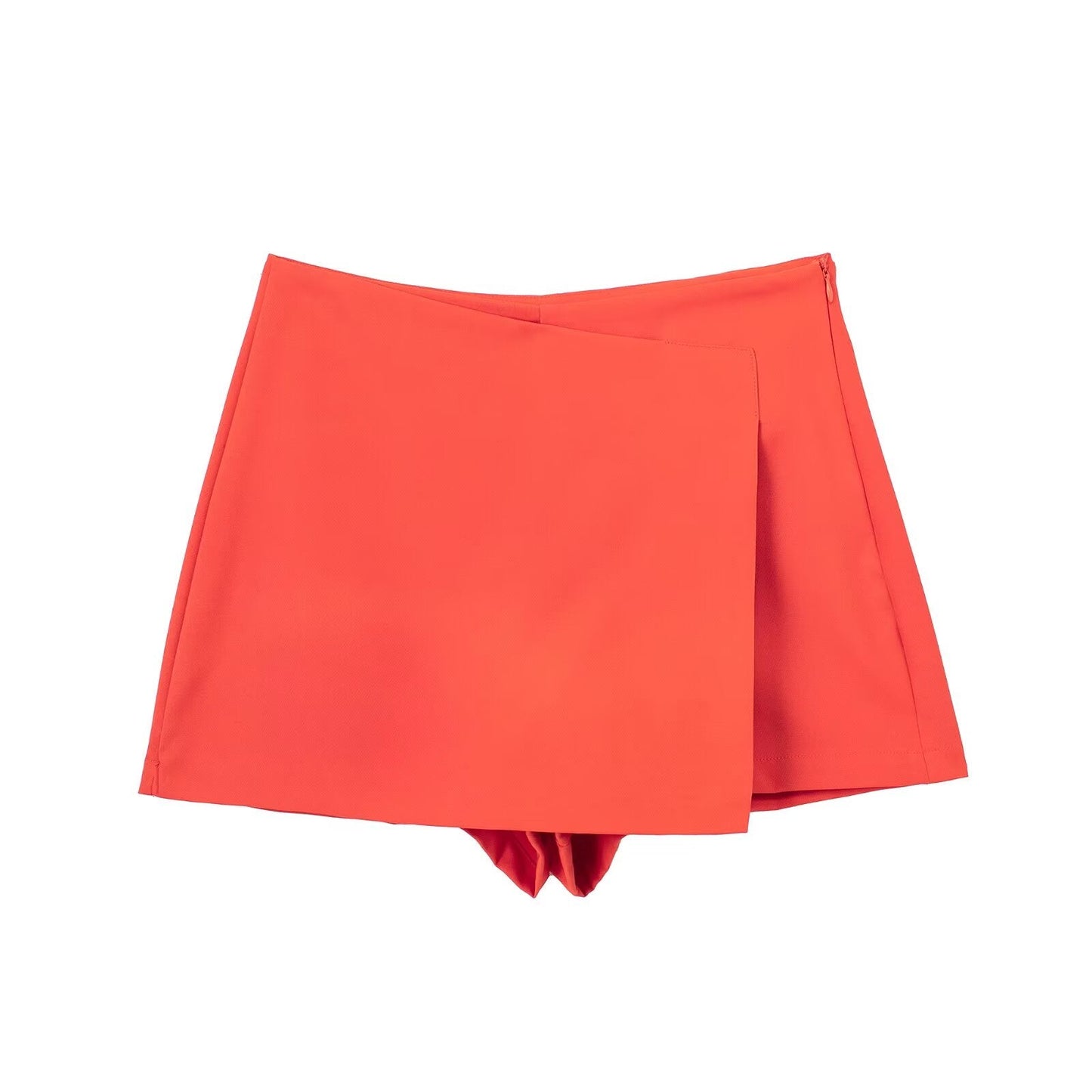 Women's multicolored casual asymmetric culottes