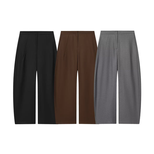 Women's new fashion balloon version comfortable loose black pants