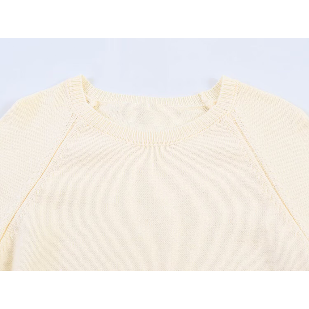 Women's rolled up sleeve patchwork knit Shirt