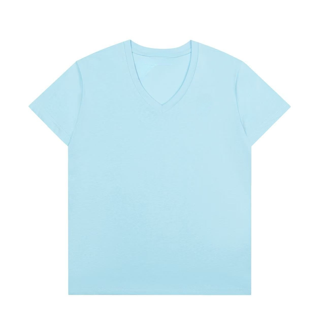 Women's new casual Joker V-neck short sleeve T-shirt