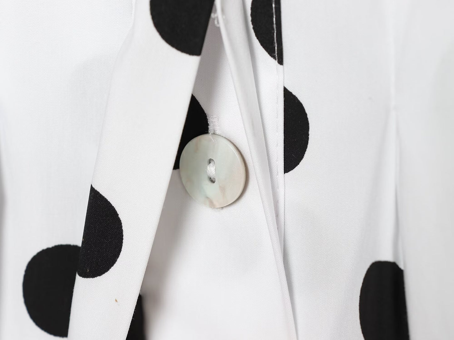 Women's polka dot Poplin Midi Dress