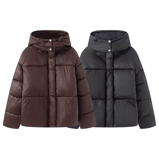 Women's detachable hooded warm down cotton Coat
