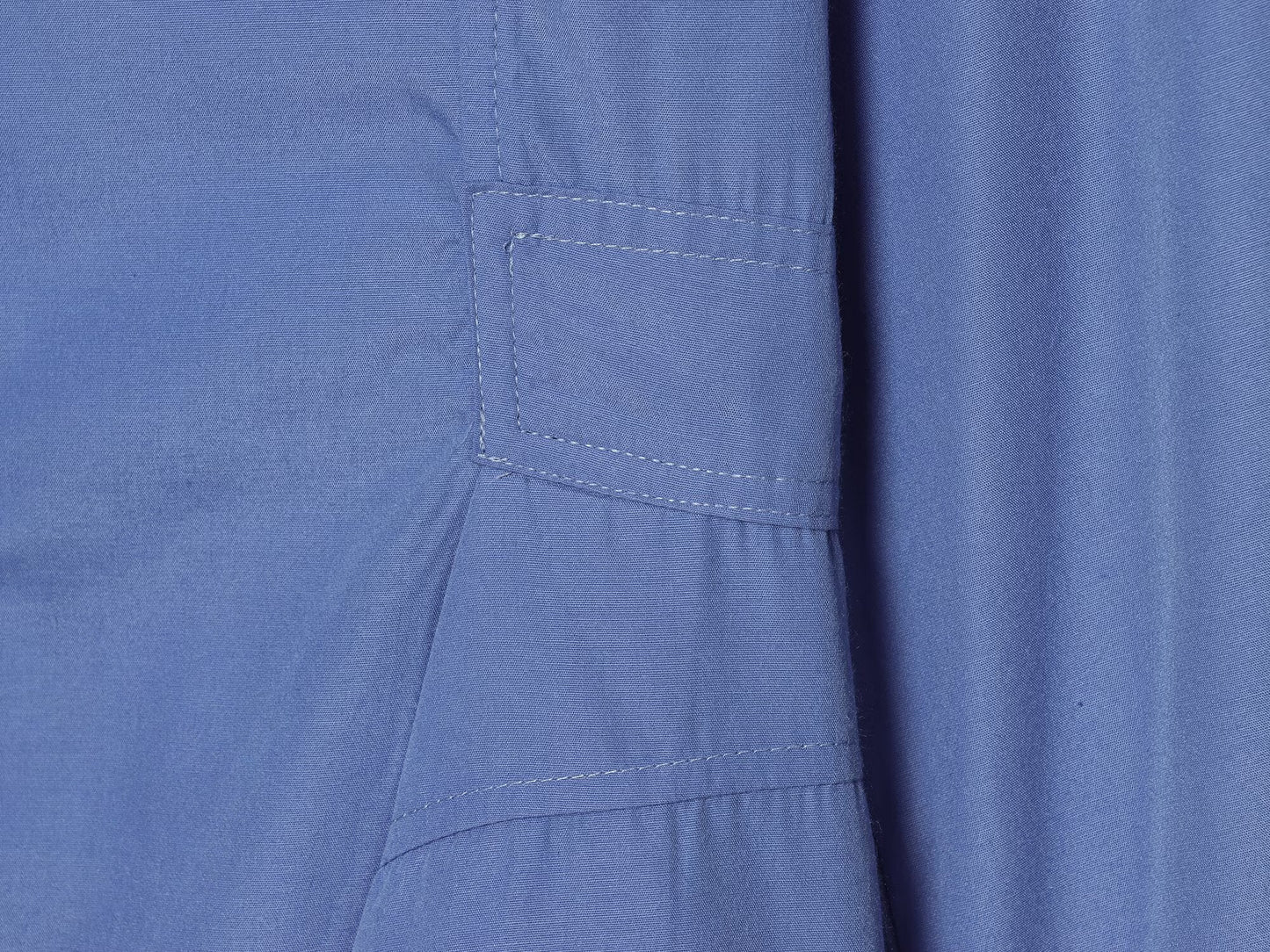 Women's short skirt style hemline poplin shirt