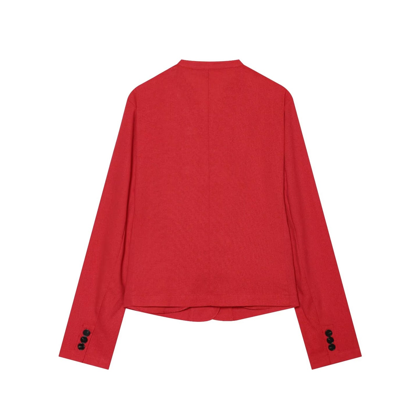 Women's casual linen blend Blazer Coat