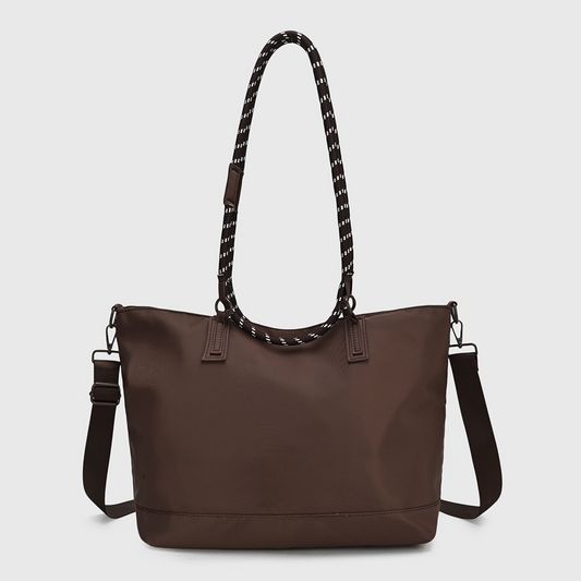Women's new casual fashion zipper large capacity portable shoulder bag