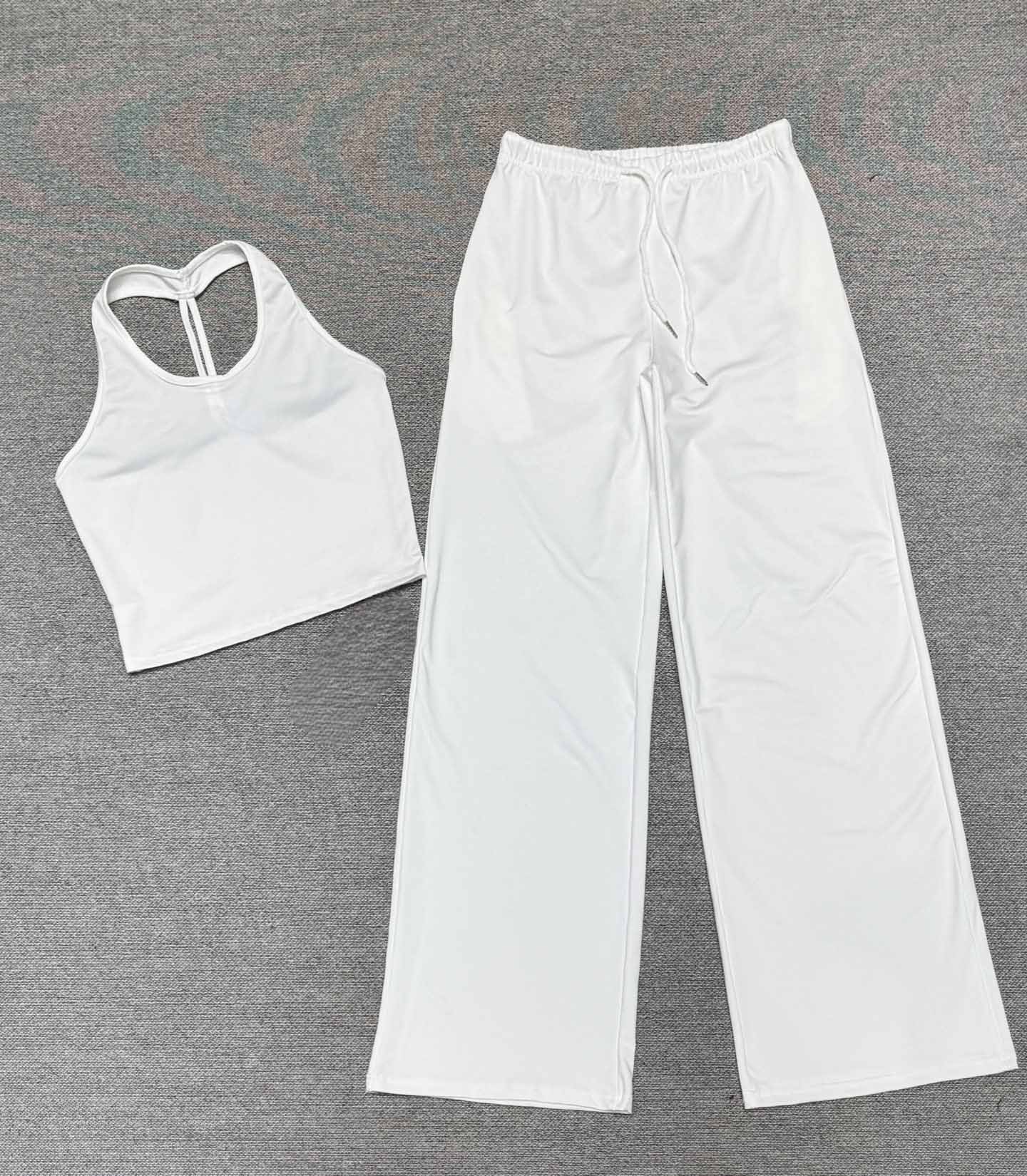 Women's new quick-drying beauty back sling sports running two-piece suit
