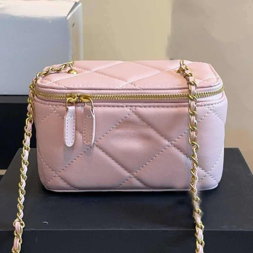 Women's new classic rhombic metal chain square bag