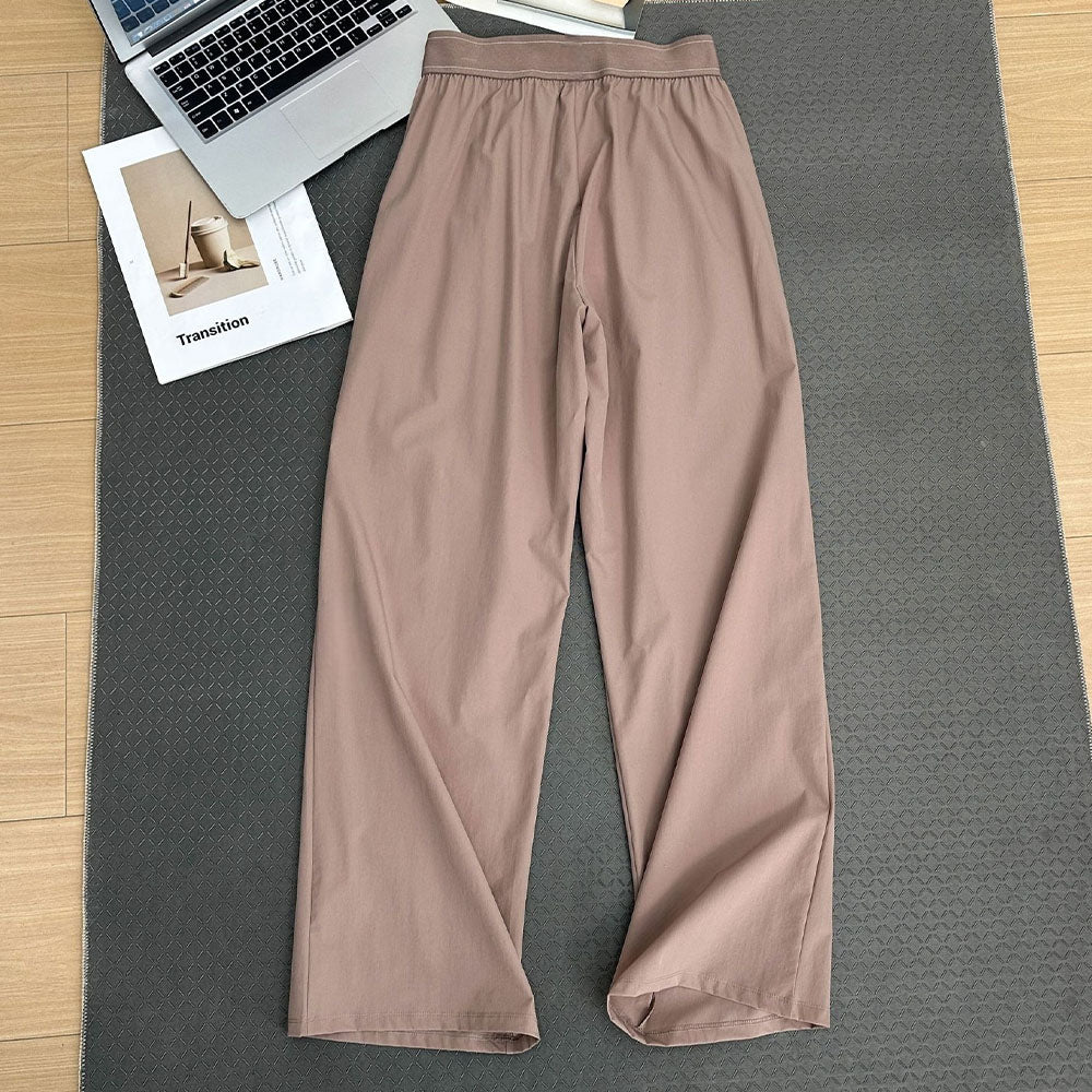 Ladies' New Yoga High Waist Ladies' Yoga Casual Straight Pants