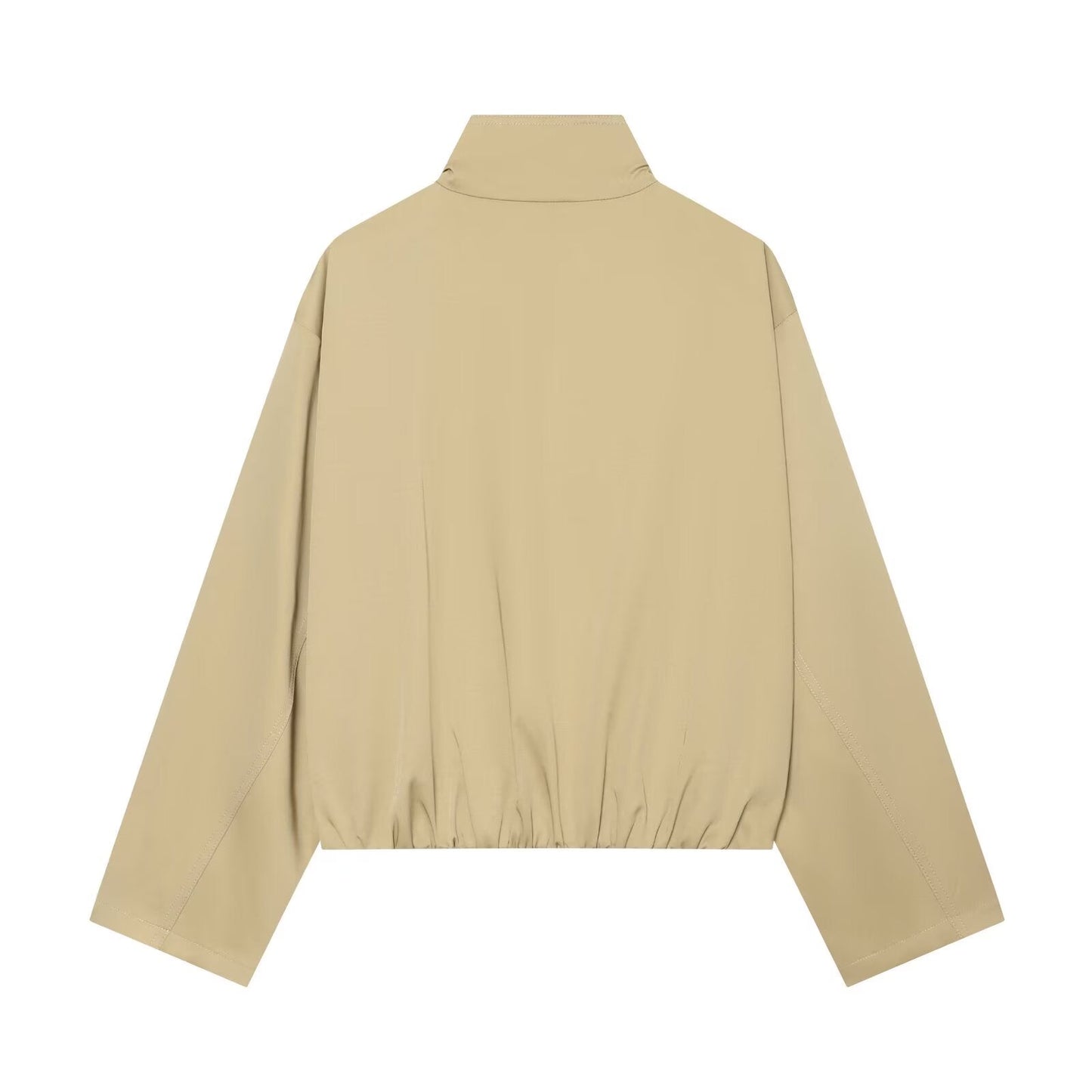 Women's short double breasted windbreaker Coat