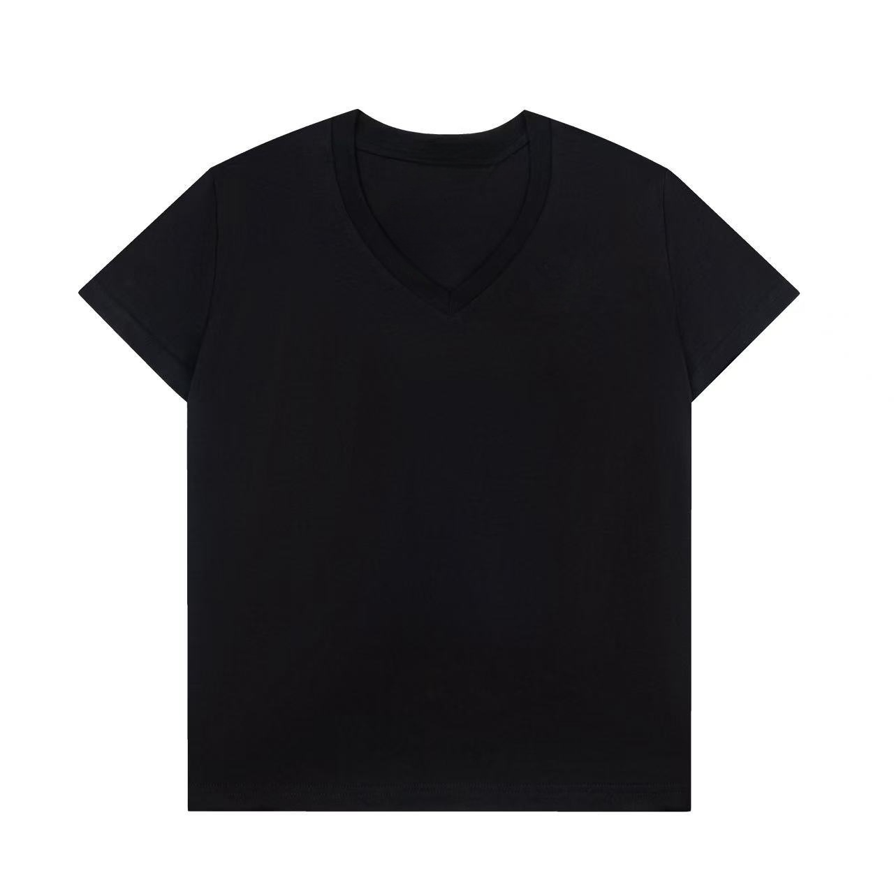 Women's new casual Joker V-neck short sleeve T-shirt