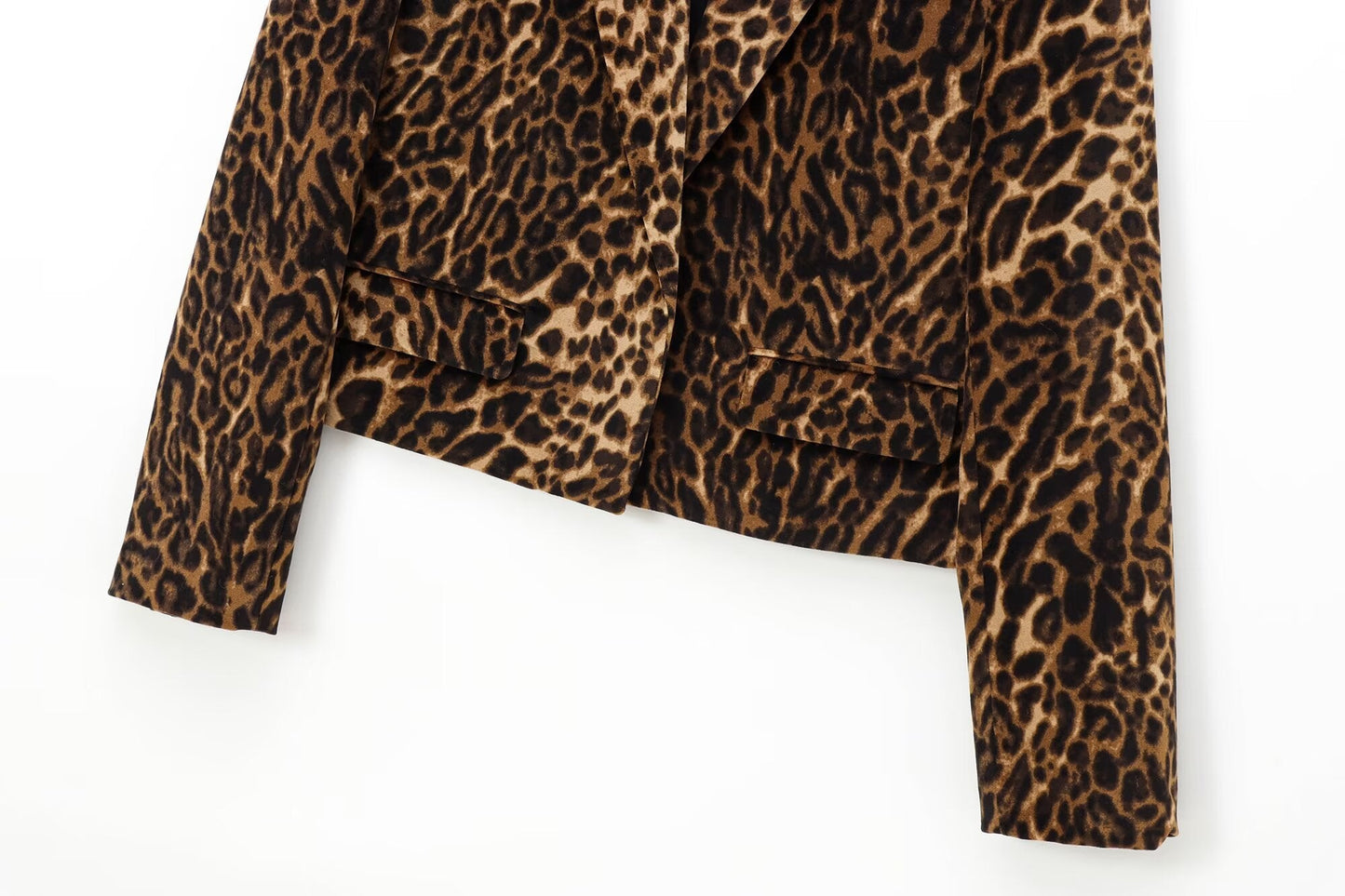 Women's new fashion short printed striped velvet suit jacket+Skirts suit