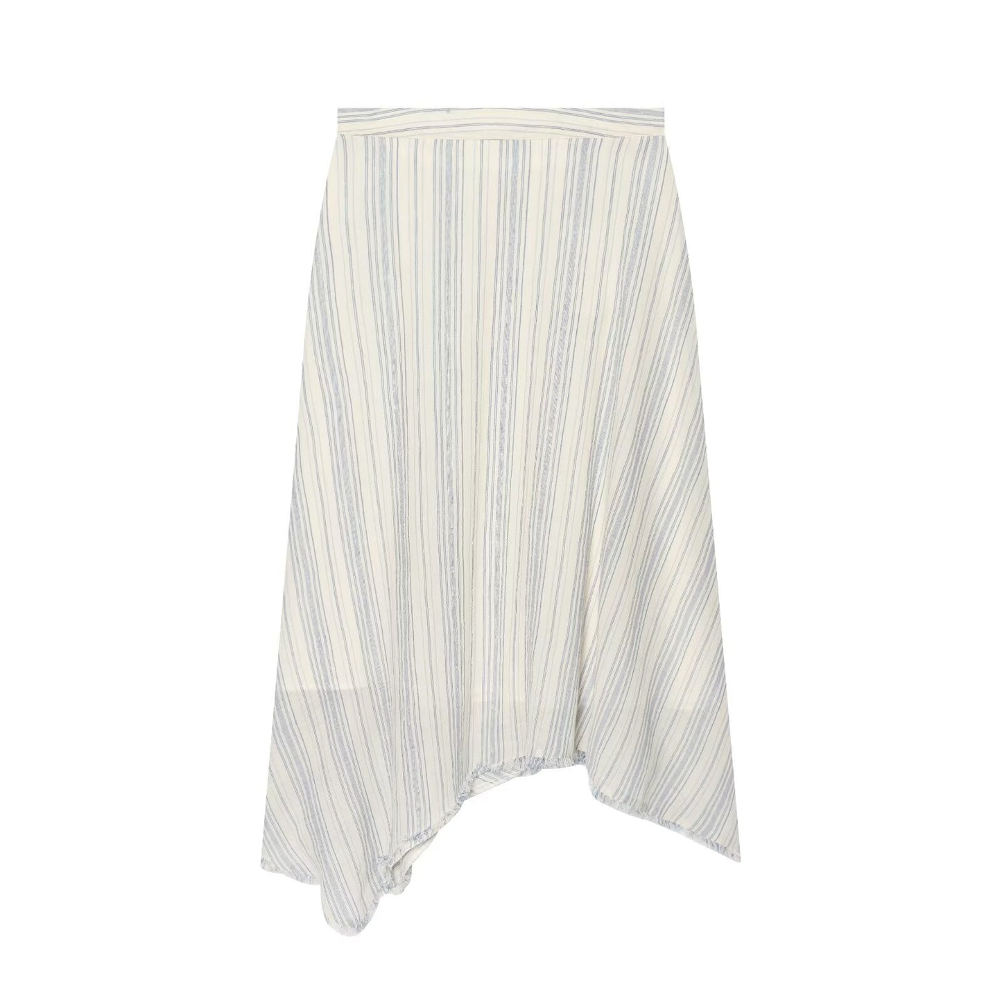 suit Women's 2 pieces sleeveless O Neck striped shirt+Skirts
