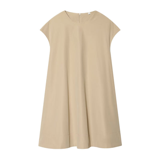 Women's loose O Neck mini dress