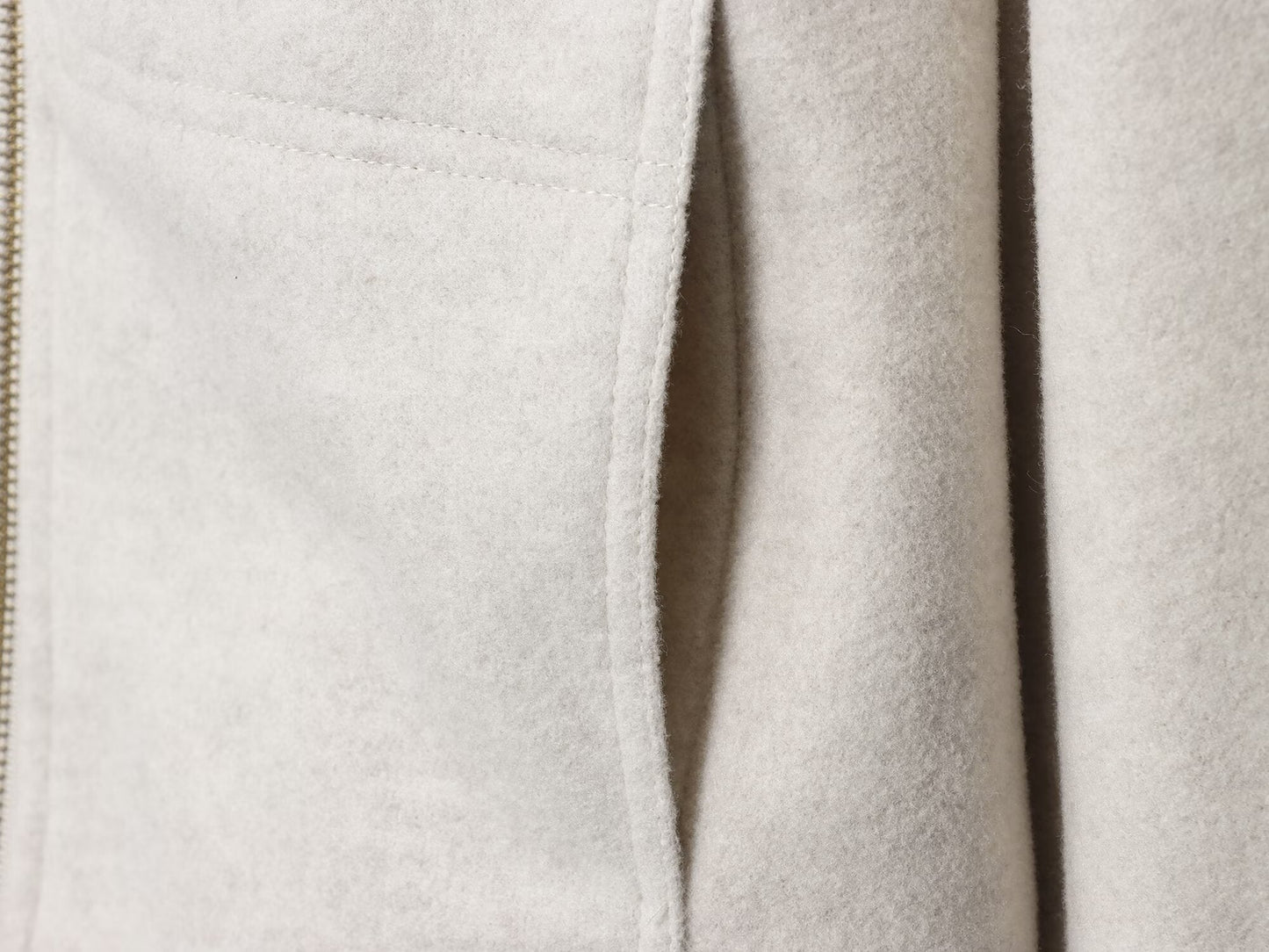 Women's new fashion long sleeved soft textured zipper jacket Coat
