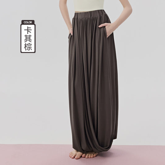 Women's 2026 new meditation yoga bloomers leg wide-leg pants