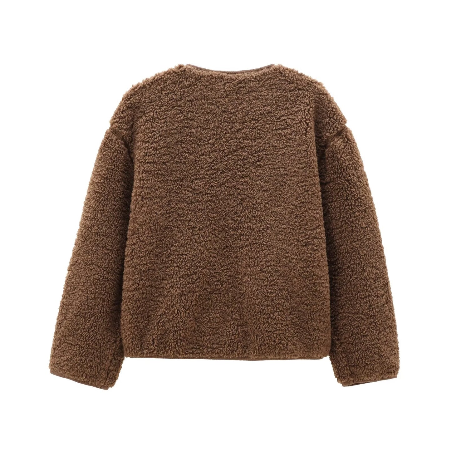 Women's warm fleece single breasted jacket Coat